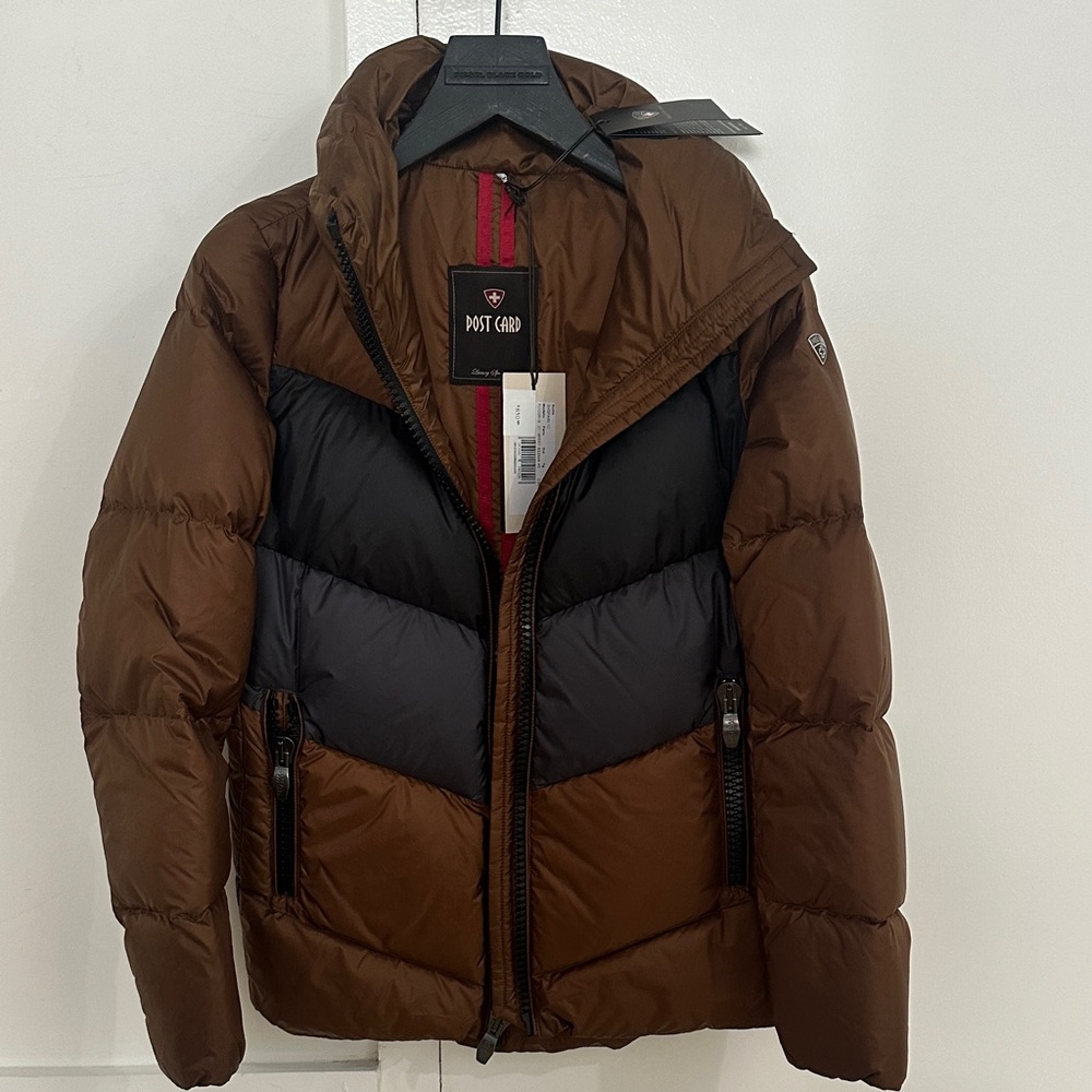 Women’s Brown and Black Puffer Jacket